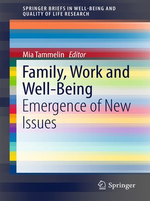 cover image of Family, Work and Well-Being